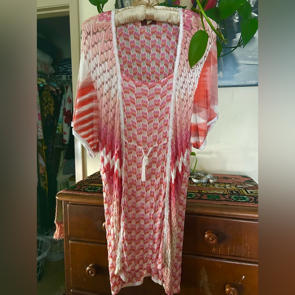 MISSONI chevron knit tunic top sweater  dress US Small  It 42